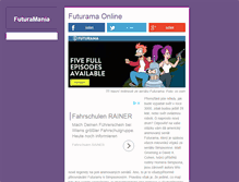 Tablet Screenshot of futuramania.cz